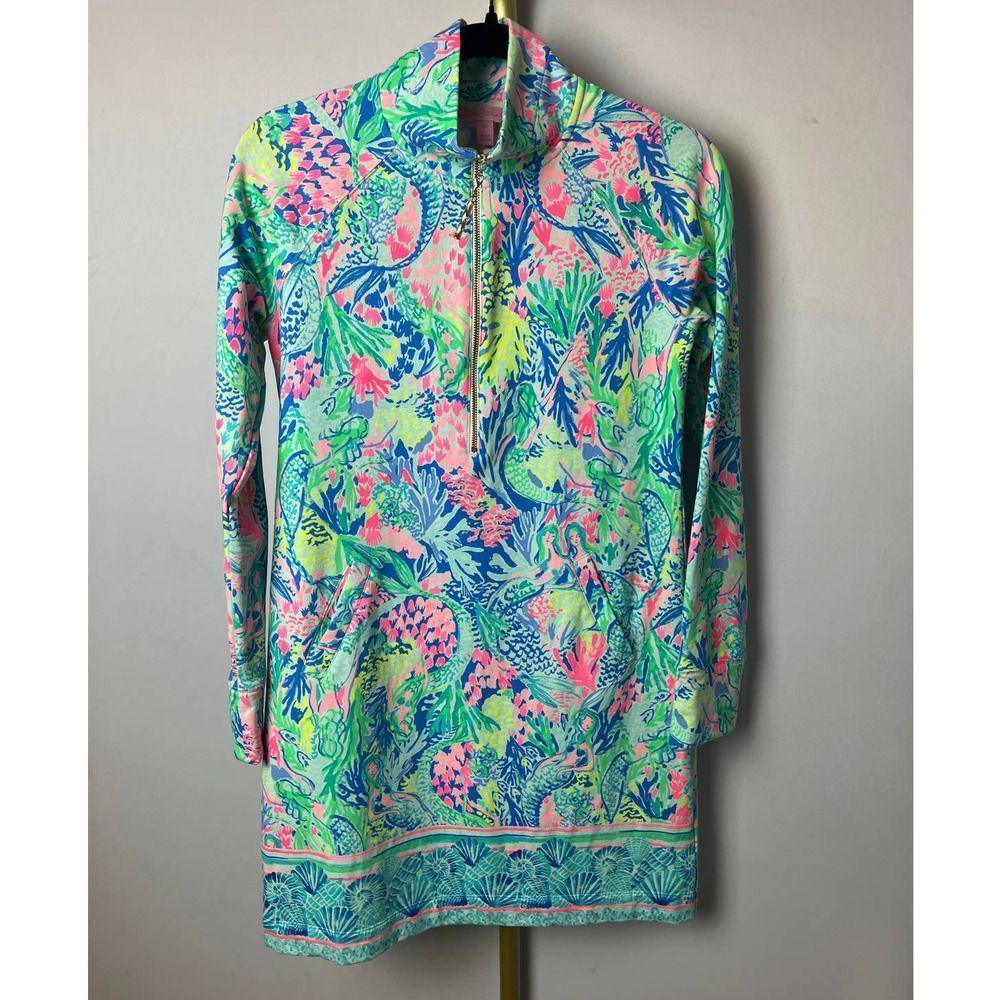 Lilly Pulitzer Mermaid's Cove Skipper Popover Dress Sz. XS